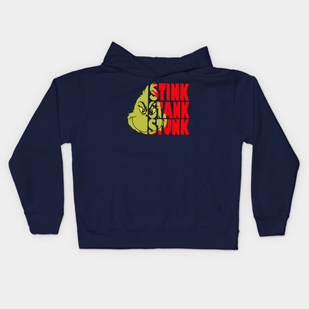 Stink Stank Stunk Kids Hoodie by joefixit2